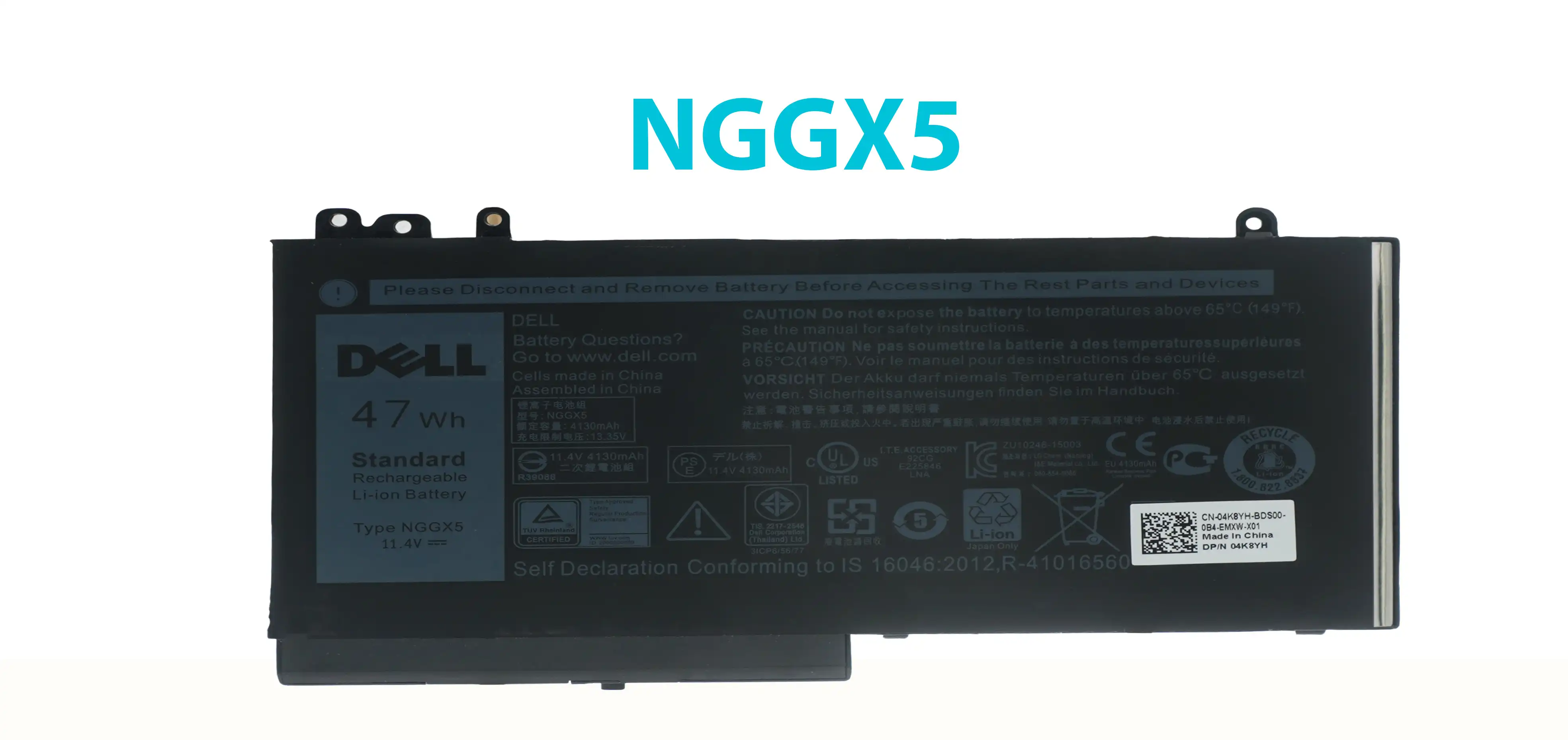 BATERIA DELL LATITUDE E5470 E5270 E5570 TYPE NGGX5 11.4V 47Wh  INTERNA *ORIGINAL*